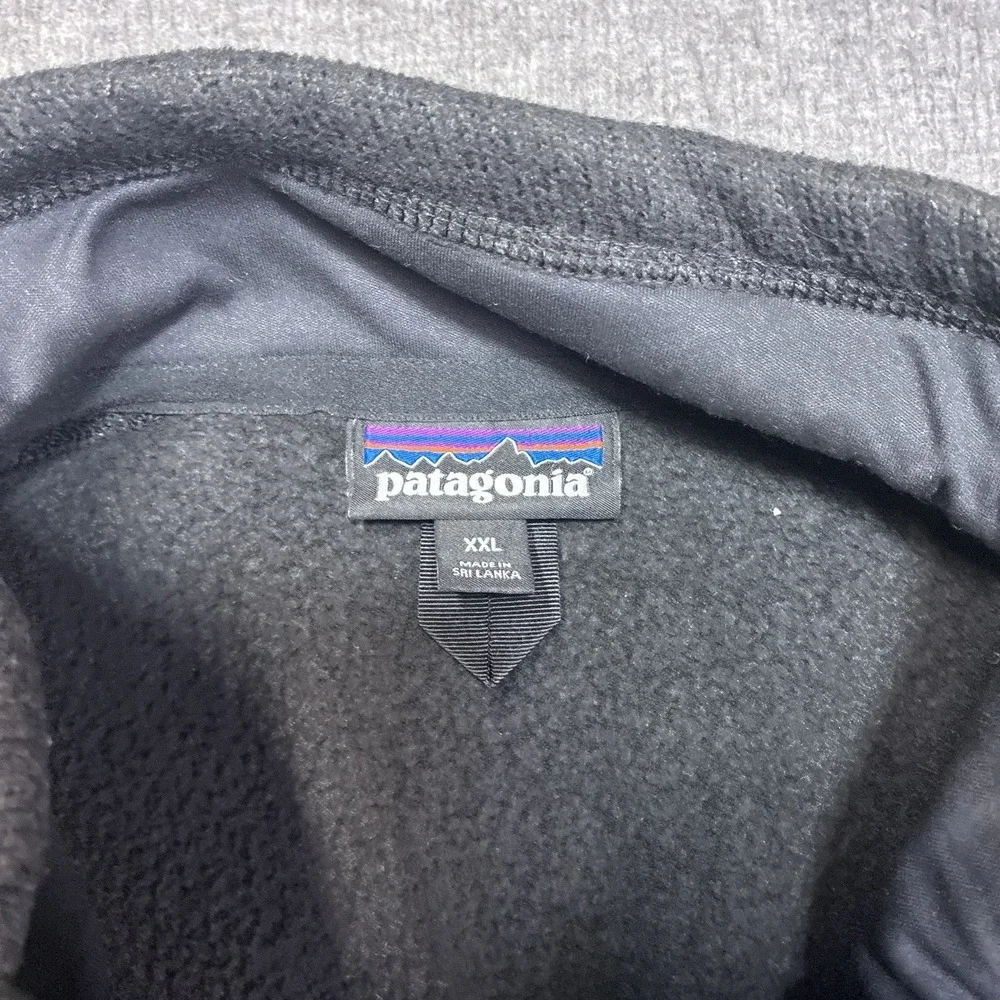 Patagonia‎ Men's Better Sweater Full Zip Fleece Vest Size XXL Black 2XL